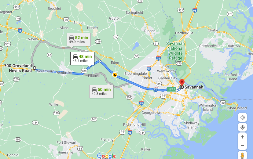 1.5 Acre Residential Lot 700 Groveland Nevils Rd, Pembroke GA